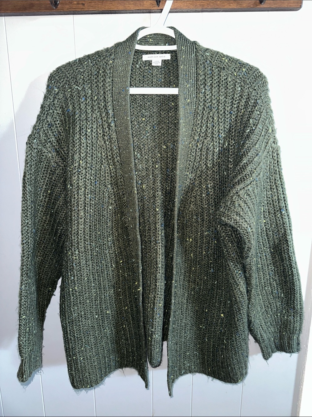 Women’s Open Front Speckled Knit Cardigan